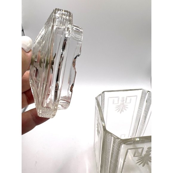 2 Antique Glass Condiment Set Meriden B Company Stand Pickle tongs‎ Castor - Picture 8 of 16